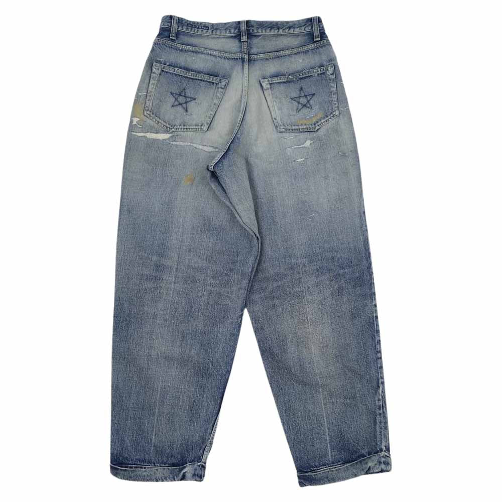 ネクサスセブン RMA-NYT-P0B DAMAGED BUGGY DENIM CHINO PANTS ダメージ加工 バギー デニム チノ パンツ インディゴブルー系【中古】