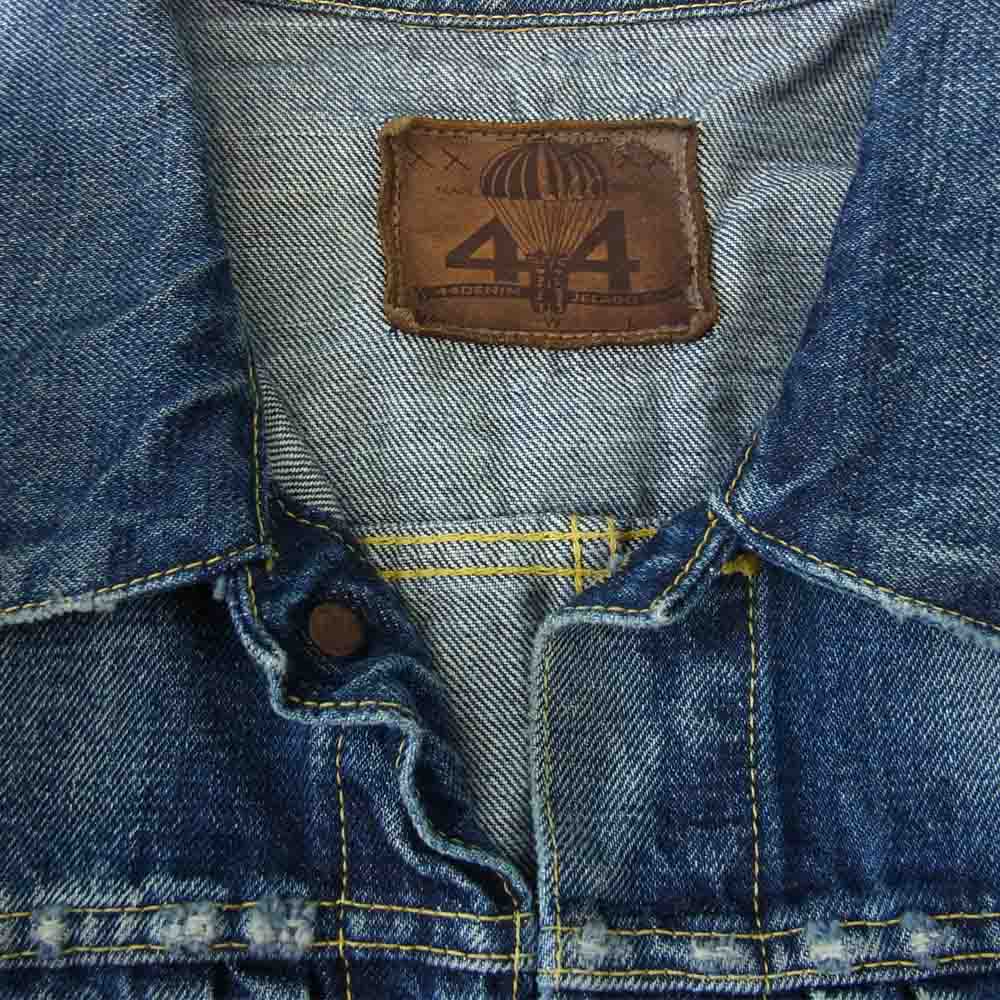 JELADO ジェラード 44DENIM JACKET VINTAGE FINISH ヴィンテージ加工 デニム ジャケット インディゴブルー系 M【中古】