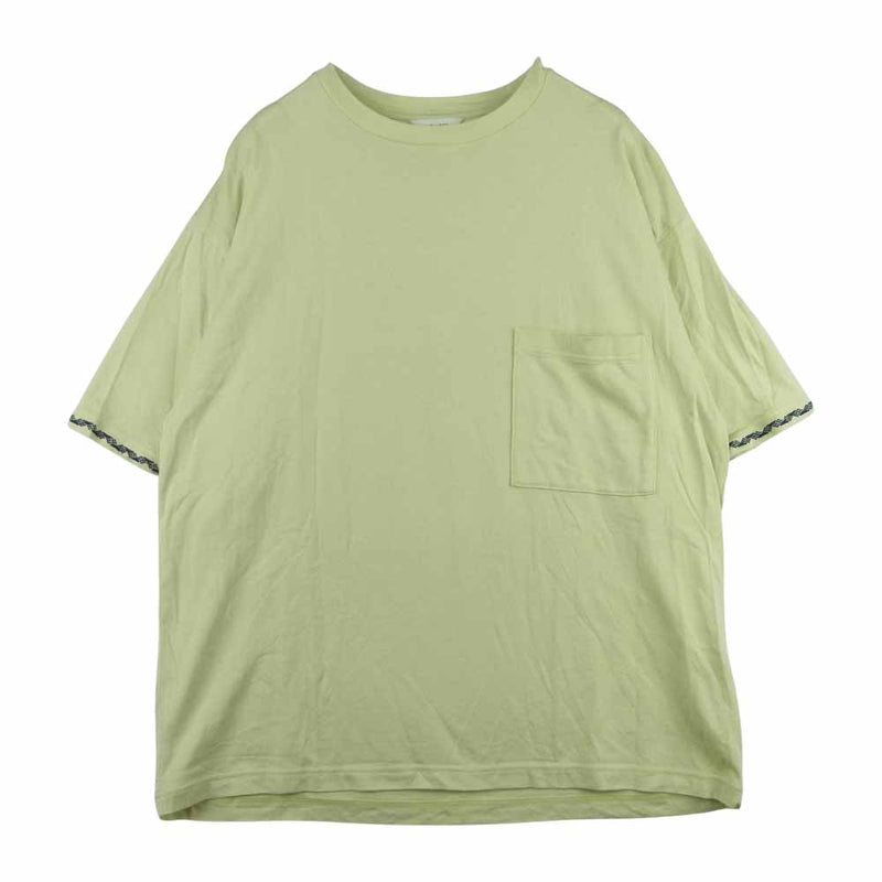 ウェルダー 21SS WM21SC11 Embroidery Half Sleeve T-Shirt エンブロイダリー ポケット付き 半袖 Tシャツ イエロー系 5【中古】