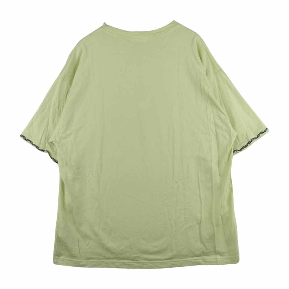 ウェルダー 21SS WM21SC11 Embroidery Half Sleeve T-Shirt エンブロイダリー ポケット付き 半袖 Tシャツ イエロー系 5【中古】