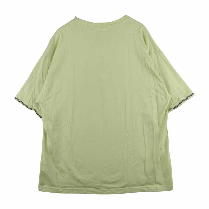 ウェルダー 21SS WM21SC11 Embroidery Half Sleeve T-Shirt エンブロイダリー ポケット付き 半袖 Tシャツ イエロー系 5【中古】