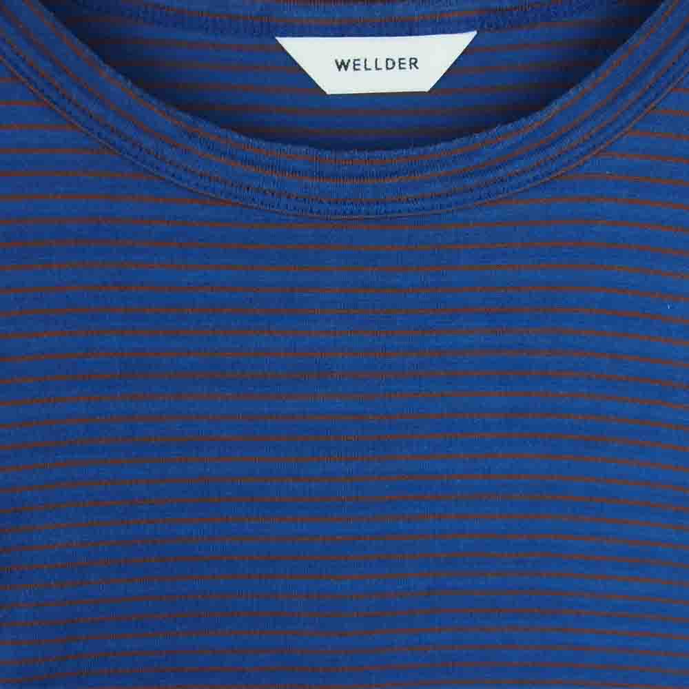 ウェルダー 20SS WM20SCS12 Wide Fit T-Shirts ワイドフィット ボーダー 半袖 Tシャツ ネイビー系 レッド系 5【中古】