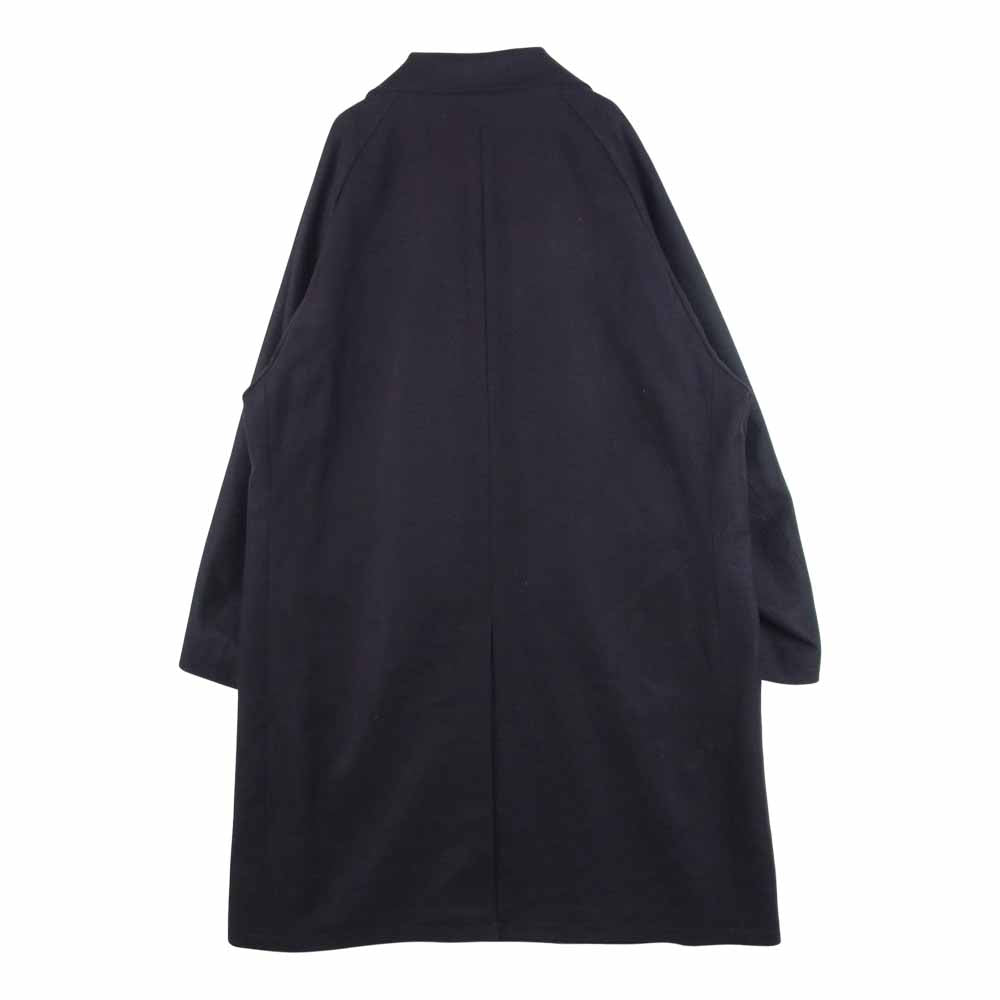 WACKO MARIA ワコマリア 21AW GUILTY PARTIES BAL COLOR COAT ウール カシミア混 裏地レオパード バルカラー コート パープル系 L【新古品】【未使用】【中古】