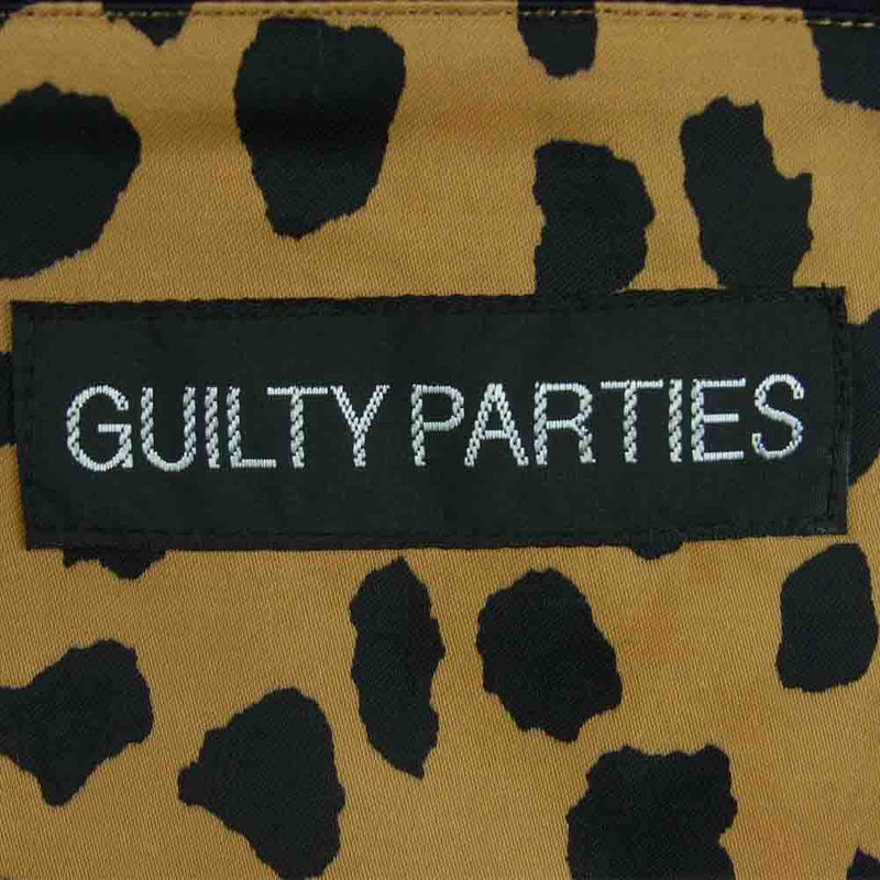 WACKO MARIA ワコマリア 21AW GUILTY PARTIES BAL COLOR COAT ウール カシミア混 裏地レオパード  バルカラー コート パープル系 L【新古品】【未使用】【中古】