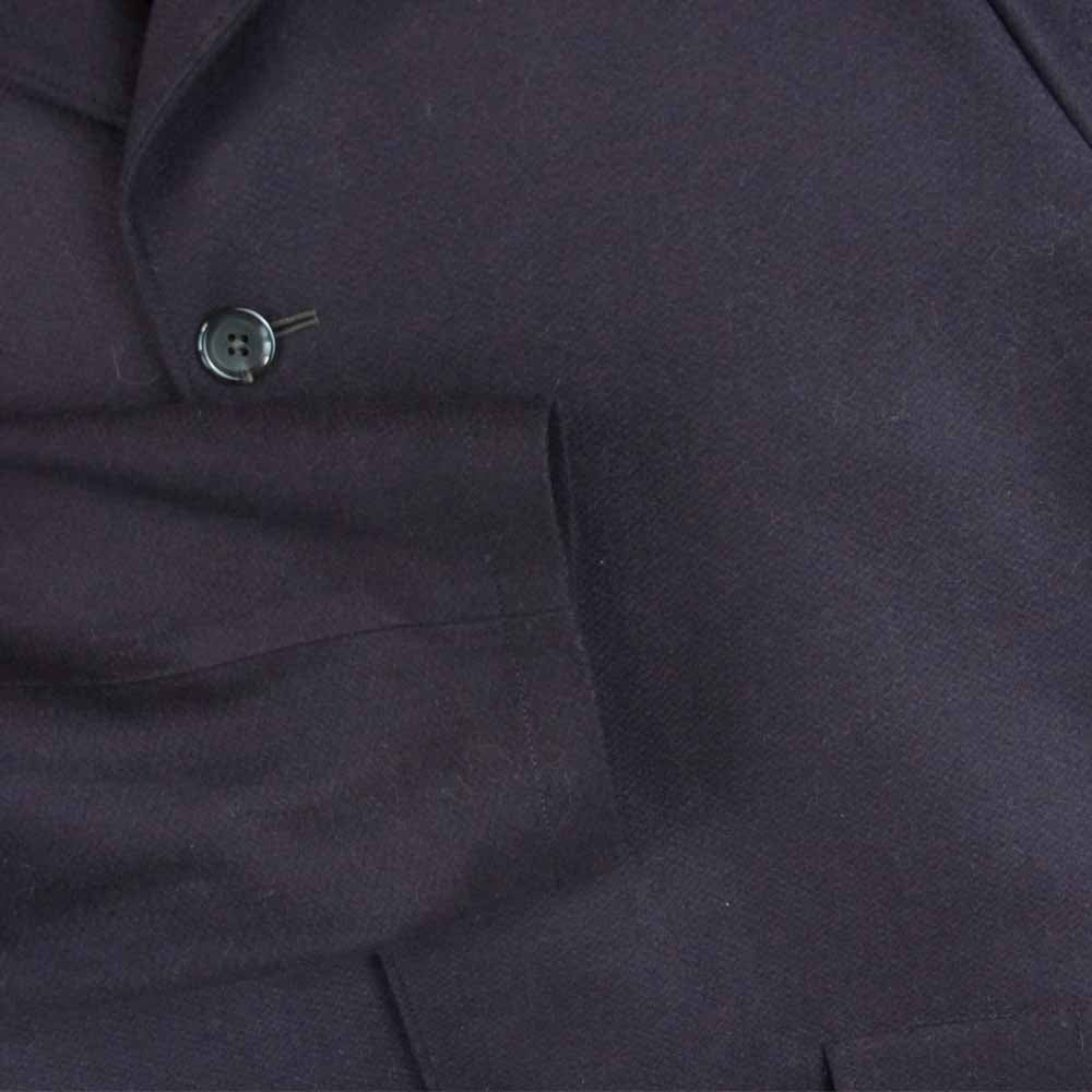 WACKO MARIA ワコマリア 21AW GUILTY PARTIES BAL COLOR COAT ウール カシミア混 裏地レオパード バルカラー コート パープル系 L【新古品】【未使用】【中古】