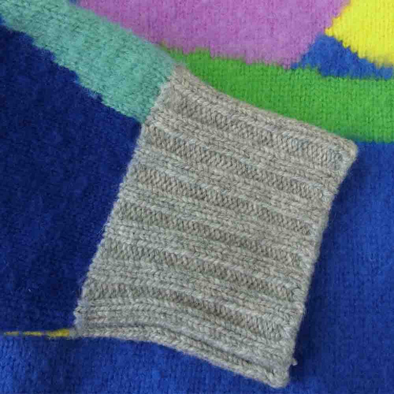 Sacai サカイ 21AW 21-02579M Kaws Jacquard knit カウズ ジャガード ニット マルチカラー系 4【極上美品】【中古】