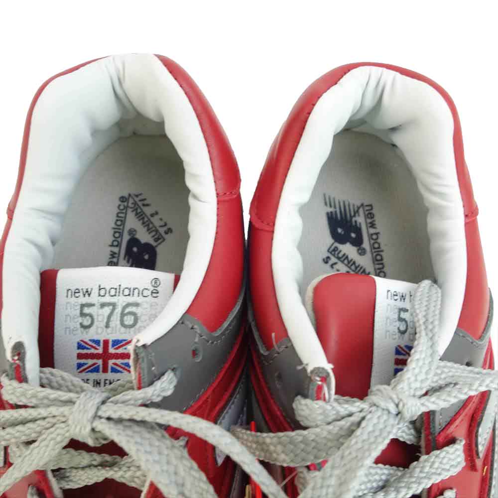 NEW BALANCE ニューバランス M576 RED ローカット スニーカー レッド系 25cm【新古品】【未使用】【中古】