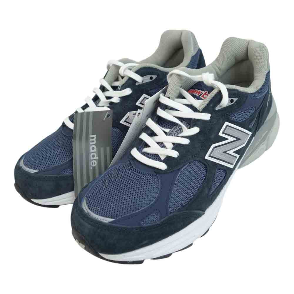 NEW BALANCE ニューバランス 未使用品 M990 NB3 ローカット スニーカー ネイビー系 26.5cm【極上美品】【中古】