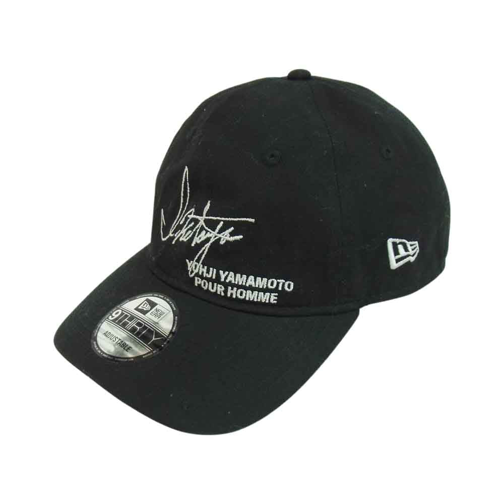 ISAMUKATAYAMA BACKLASH イサムカタヤマバックラッシュ Yohji Yamamoto POUR HOMME NEWERA YNB-01 TRIPLE NAME CAP ヨウジヤマモト ニューエラ トリプルネーム ロゴ キャップ ブラック系【中古】