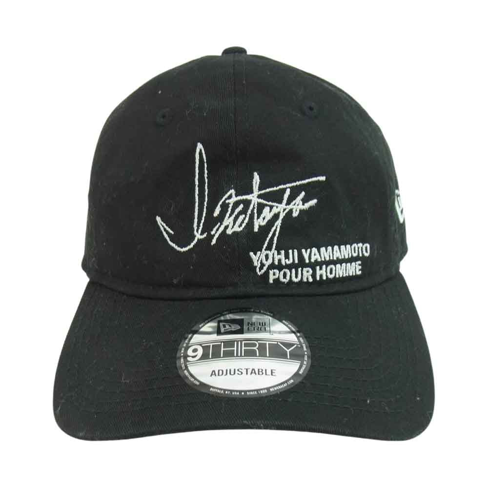 ISAMUKATAYAMA BACKLASH イサムカタヤマバックラッシュ Yohji Yamamoto POUR HOMME NEWERA YNB-01 TRIPLE NAME CAP ヨウジヤマモト ニューエラ トリプルネーム ロゴ キャップ ブラック系【中古】