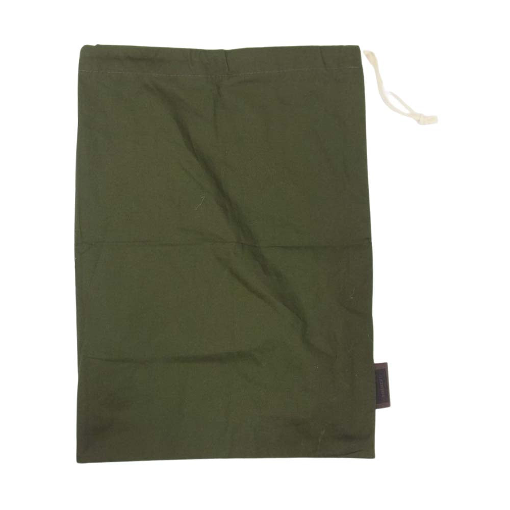 アニアリ レザー クラッチバッグ 巾着袋 付き ネイビー系【中古】