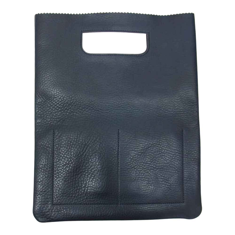 美品】GANZO ガンゾ セカンドバッグ クラッチバッグ レザー ブラック
