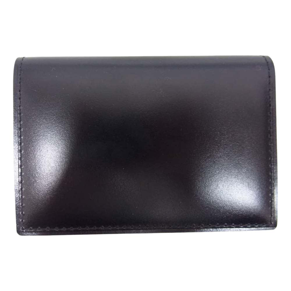 GANZO ガンゾ 0057637 CORDOVAN コードバン 名刺入れ ブラック系【中古】