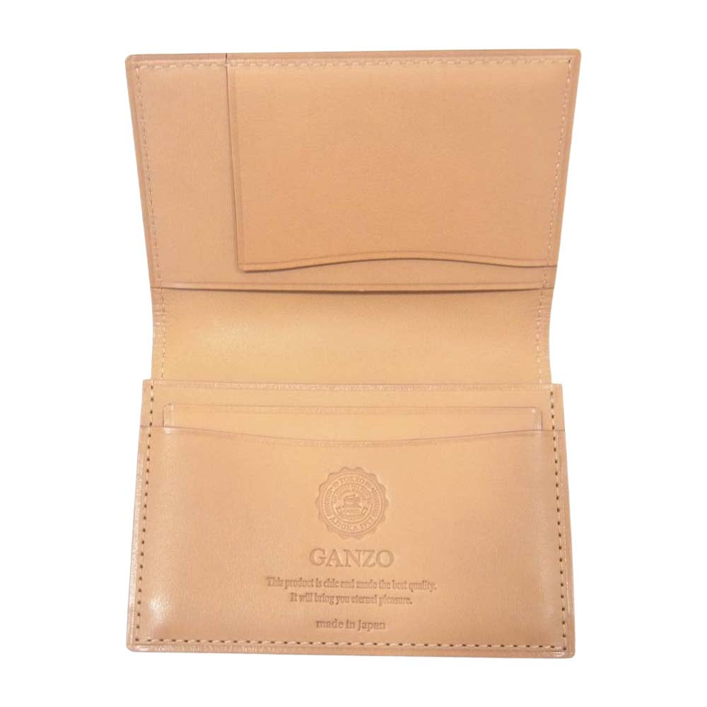 GANZO ガンゾ 0057637 CORDOVAN コードバン 名刺入れ ブラック系【中古】