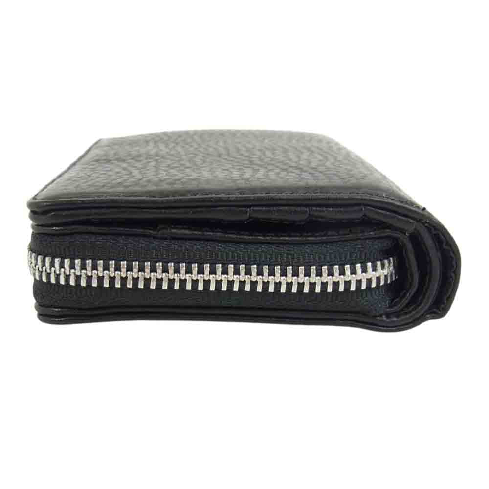 CHROME HEARTS クロムハーツ（原本有） SQ ZIP BILL スクエア ジップ ビル レザー ウォレット ブラック系【中古】