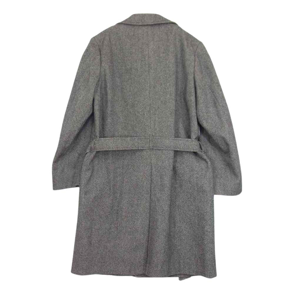 ROMEO GIGLI ロメオジリ 国内正規品 バスストップタグ イタリア製 ウールツイード ベルテッド コート グレー系 46【中古】