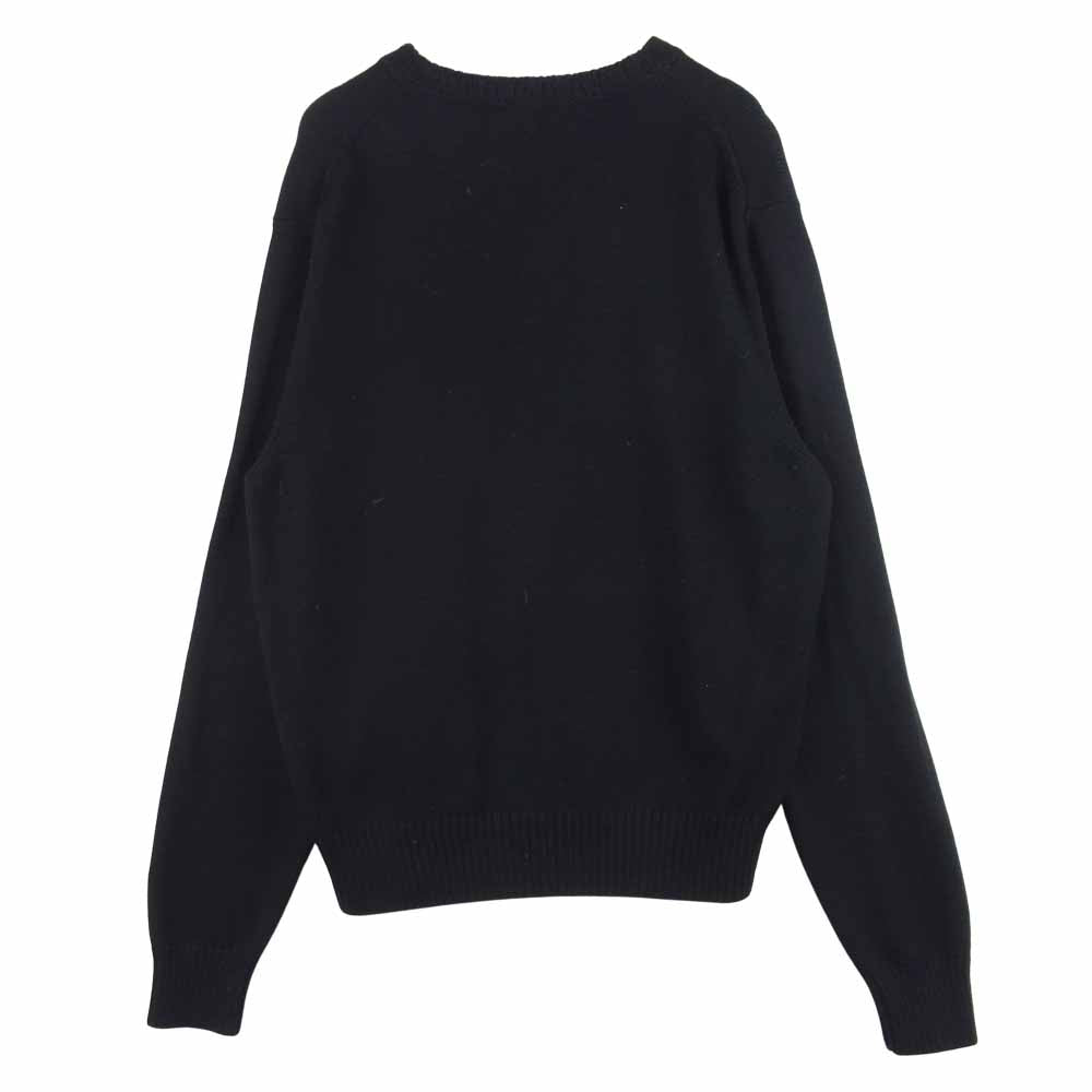 CRUCIANI クルチアーニ 国内正規品 Vネック ウール ニット セーター イタリア製 ブラック系 50【中古】