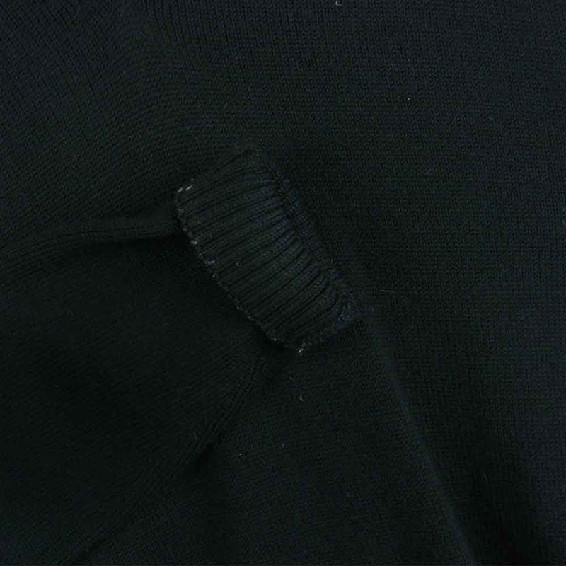CRUCIANI クルチアーニ 国内正規品 Vネック ウール ニット セーター イタリア製 ブラック系 50【中古】
