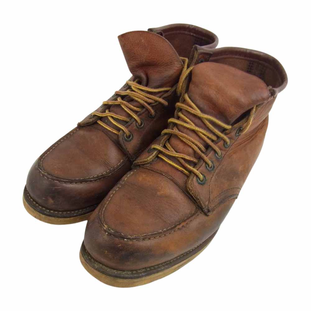 RED WING レッドウィング 犬刻印 モックトゥ ブーツ ブラウン系 サイズ表記無し【中古】