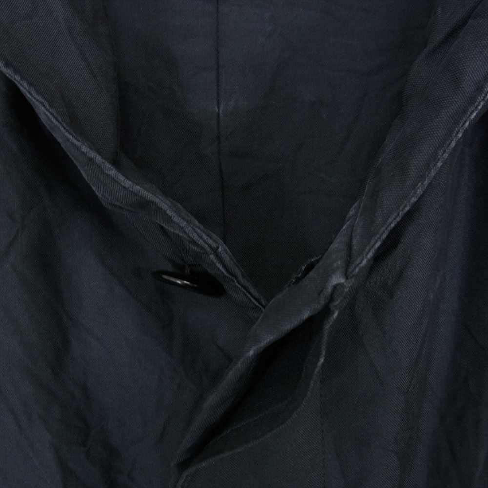 Yves Saint Laurent rive gauche イヴサンローランリヴゴーシュ 国内正規品 バスストップタグ フランス製 シルク100％ フーデッド コート ブラック系 50【中古】