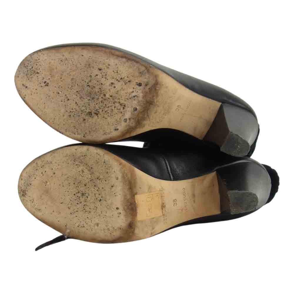 SEE BY CHLOE シーバイクロエ SB17017 ニット切替 ショートブーツ ブラック系 38【中古】