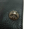 CHROME HEARTS クロムハーツ（原本無） 1SNAP 1スナップ クロスボタン レザー ウォレット ブラック系【中古】