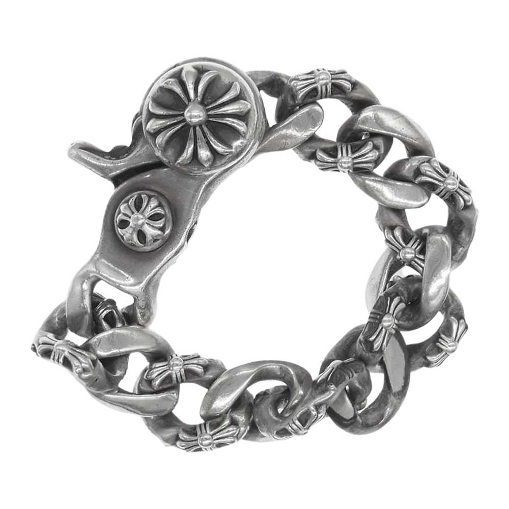 CHROME HEARTS クロムハーツ（原本無） FNCY CHN LNK ファンシーリンク チェーン クリップ ブレスレット 11リンク【中古】