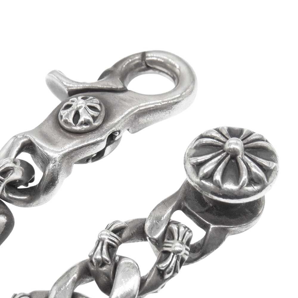 CHROME HEARTS クロムハーツ（原本無） FNCY CHN LNK ファンシーリンク チェーン クリップ ブレスレット 11リンク【中古】