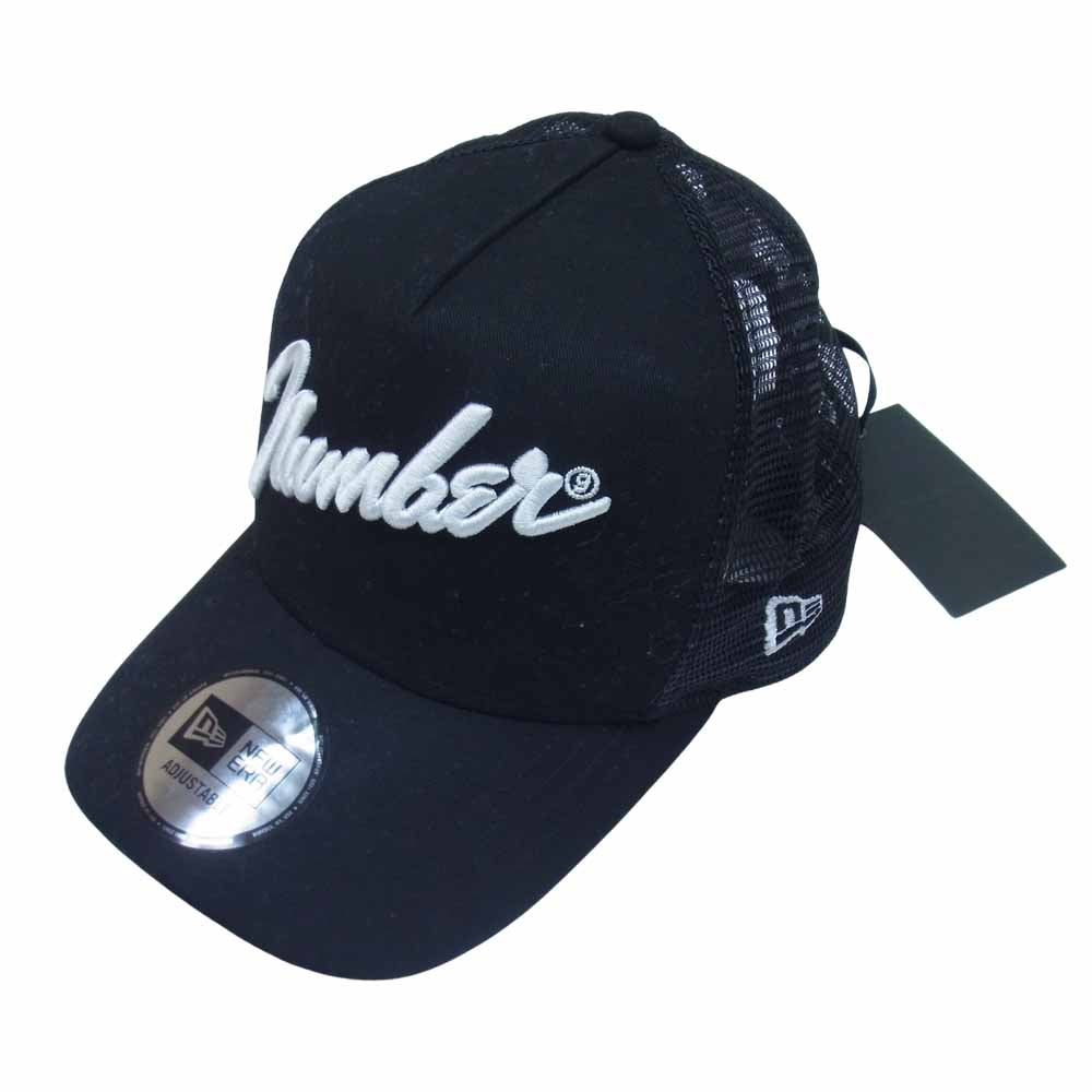 NUMBER(N)INE ナンバーナイン BH1NNE003 xNEWERA MESH CAP メッシュ キャップ ニューエラ ブラック系【中古】