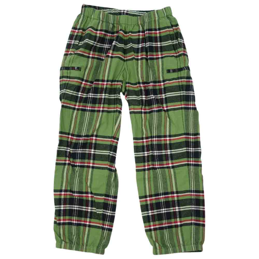 Supreme シュプリーム 20AW Tartan Flannel Skate Pant タータン チェック フランネル スケート パンツ グリーン系 M【新古品】【未使用】【中古】