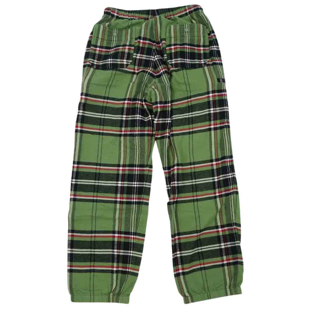 Supreme シュプリーム 20AW Tartan Flannel Skate Pant タータン チェック フランネル スケート パンツ グリーン系 M【新古品】【未使用】【中古】