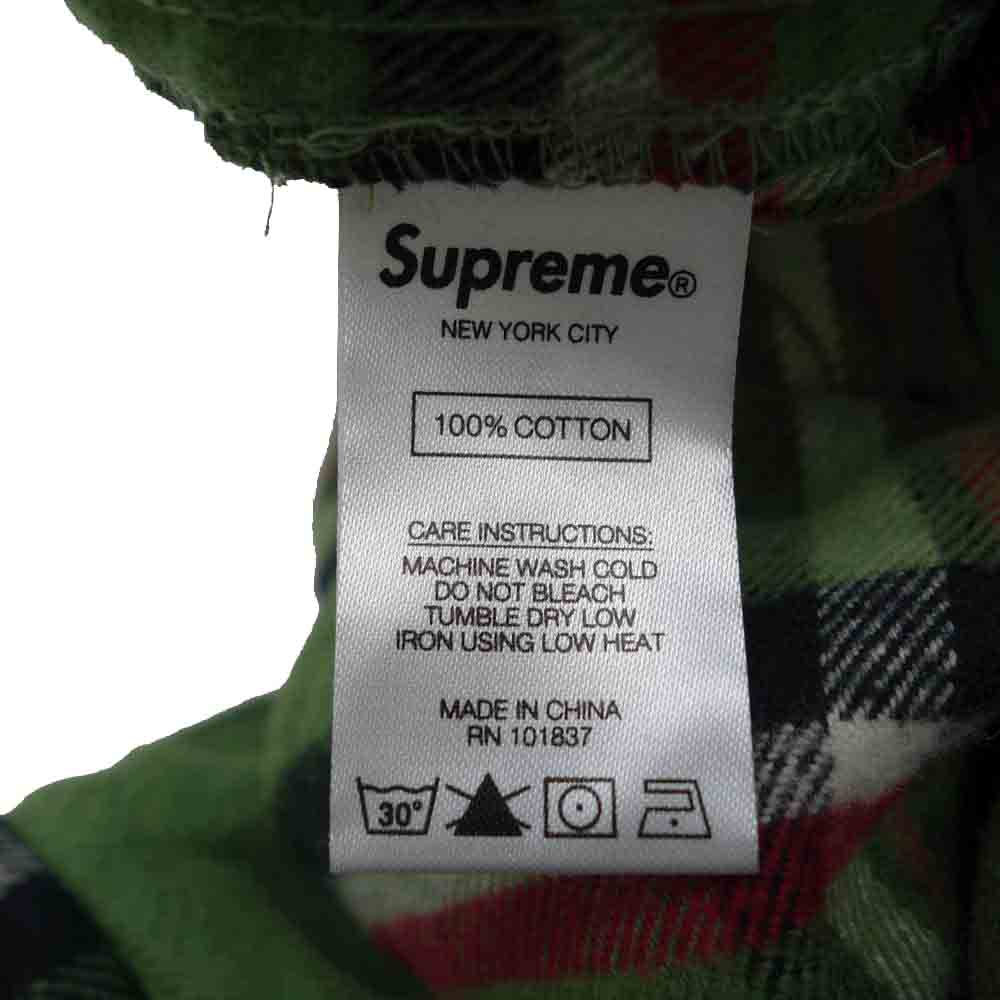 Supreme シュプリーム 20AW Tartan Flannel Skate Pant タータン チェック フランネル スケート パンツ グリーン系 M【新古品】【未使用】【中古】