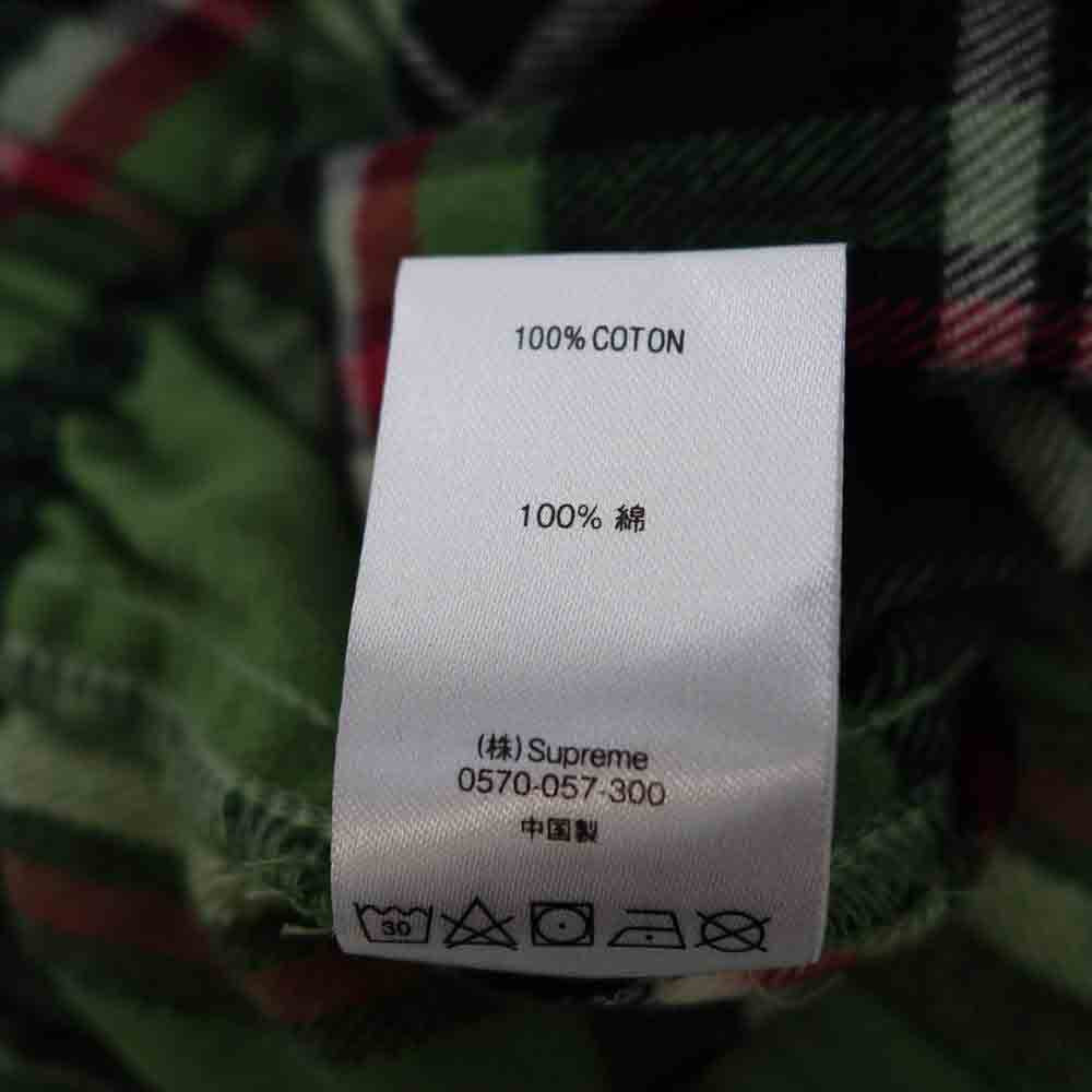 Supreme シュプリーム 20AW Tartan Flannel Skate Pant タータン チェック フランネル スケート パンツ グリーン系 M【新古品】【未使用】【中古】