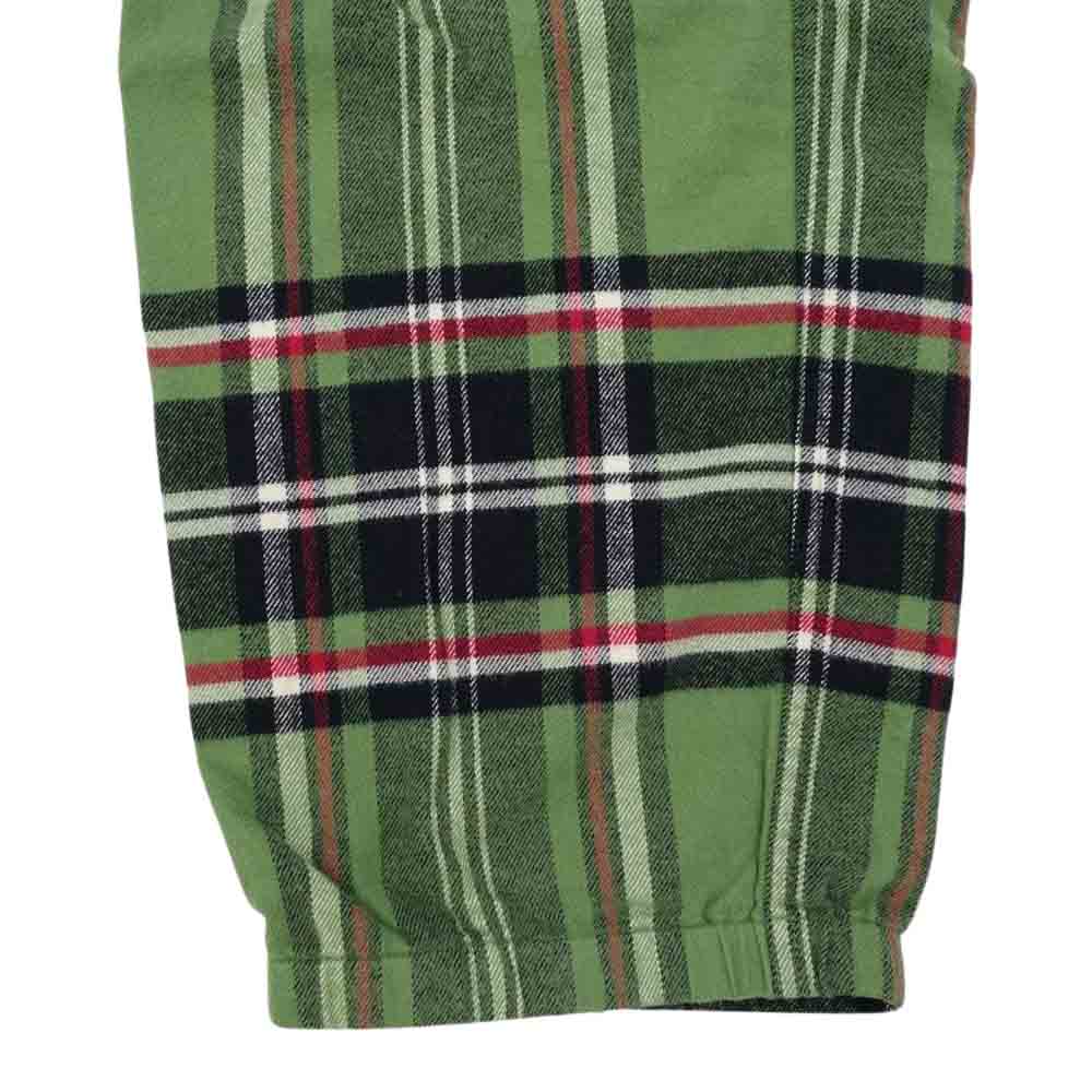 Supreme シュプリーム 20AW Tartan Flannel Skate Pant タータン チェック フランネル スケート パンツ グリーン系 M【新古品】【未使用】【中古】