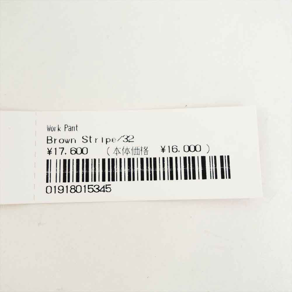 Supreme シュプリーム 21SS Work Pant ワークパンツ ブラウン系 32【新古品】【未使用】【中古】