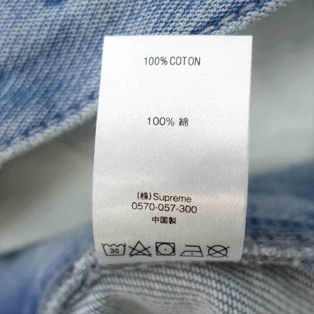 Supreme シュプリーム 20AW Logo Stripe Jacquard Regular Jean ロゴ ストライプ ジャガード レギュラー ジーン デニム インディゴブルー系 32【新古品】【未使用】【中古】