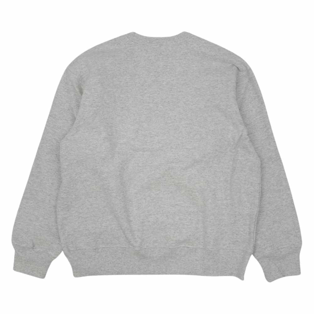 Supreme シュプリーム 19AW Small Box Crewneck スモール ボックス ロゴ パッチ クルーネック スウェット ライトグレー系 M【新古品】【未使用】【中古】