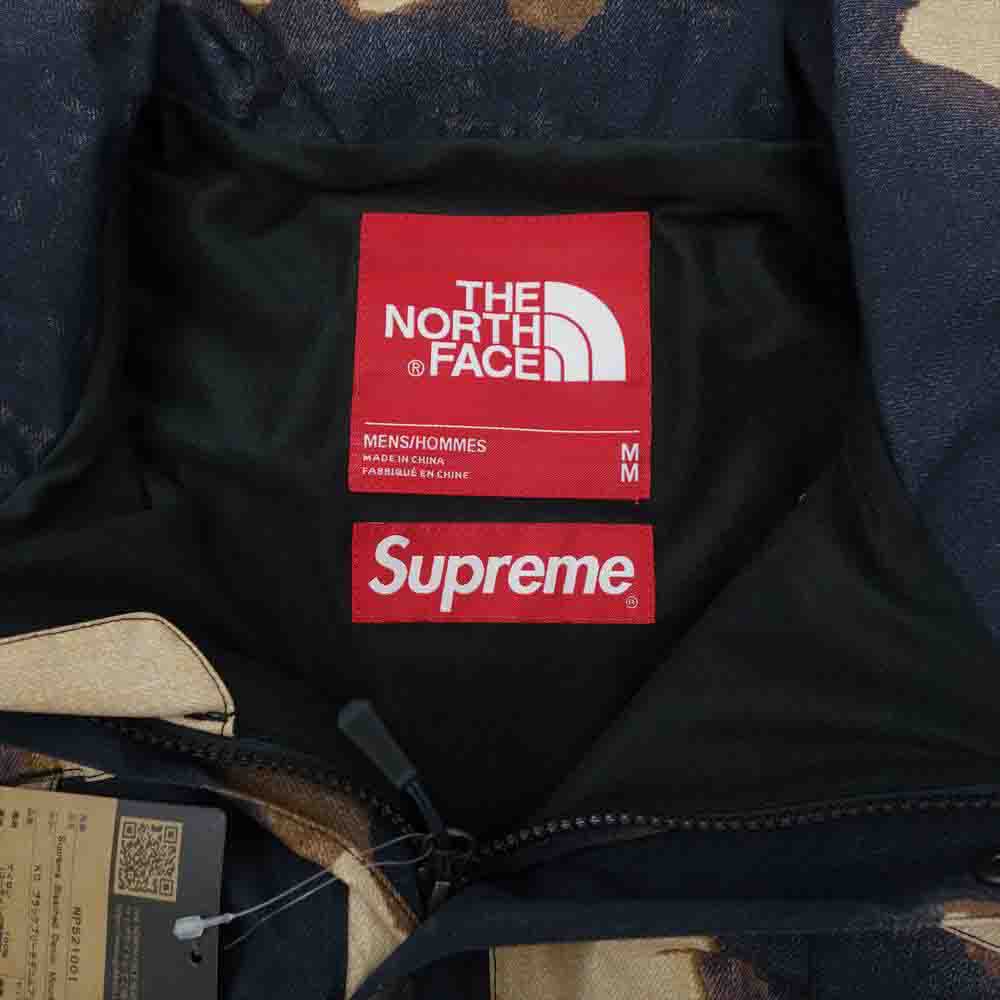 Supreme シュプリーム 21AW NP52100I × The North Face Bleached Denim Print Mountain Jacket ザ ノースフェイス ブリーチ デニム プリント マウンテン ジャケット KD M【新古品】【未使用】【中古】
