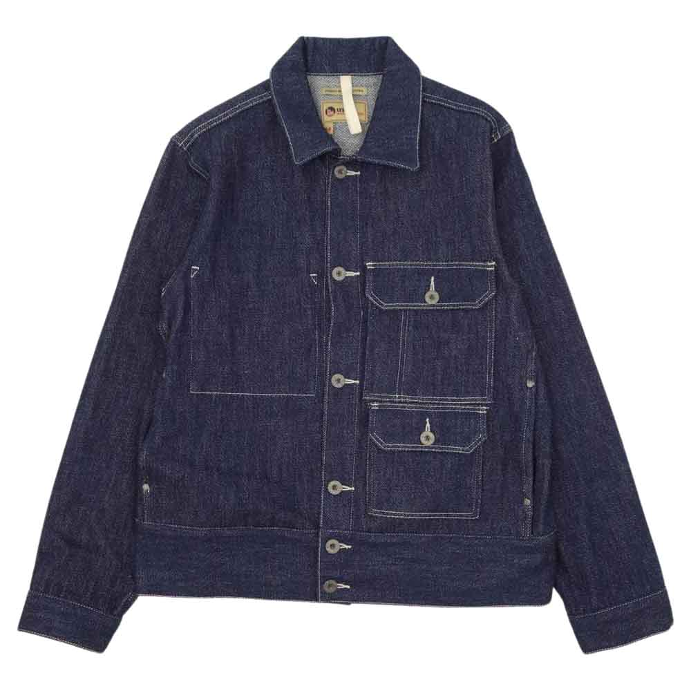 Nigel Cabourn ナイジェルケーボン 8043-13-30000 × LYBRO ライブロ DENIM HIP JACKET デニム ジャケット 48【美品】【中古】