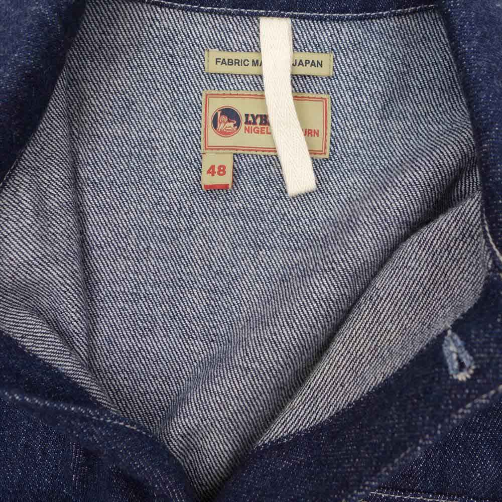 Nigel Cabourn ナイジェルケーボン 8043-13-30000 × LYBRO ライブロ DENIM HIP JACKET デニム ジャケット 48【美品】【中古】
