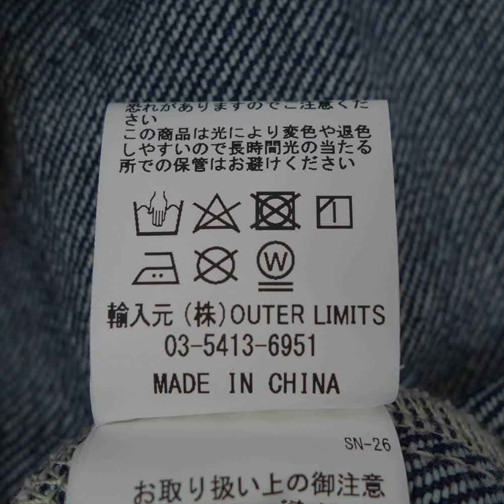 Nigel Cabourn ナイジェルケーボン 8043-13-30000 × LYBRO ライブロ DENIM HIP JACKET デニム ジャケット 48【美品】【中古】