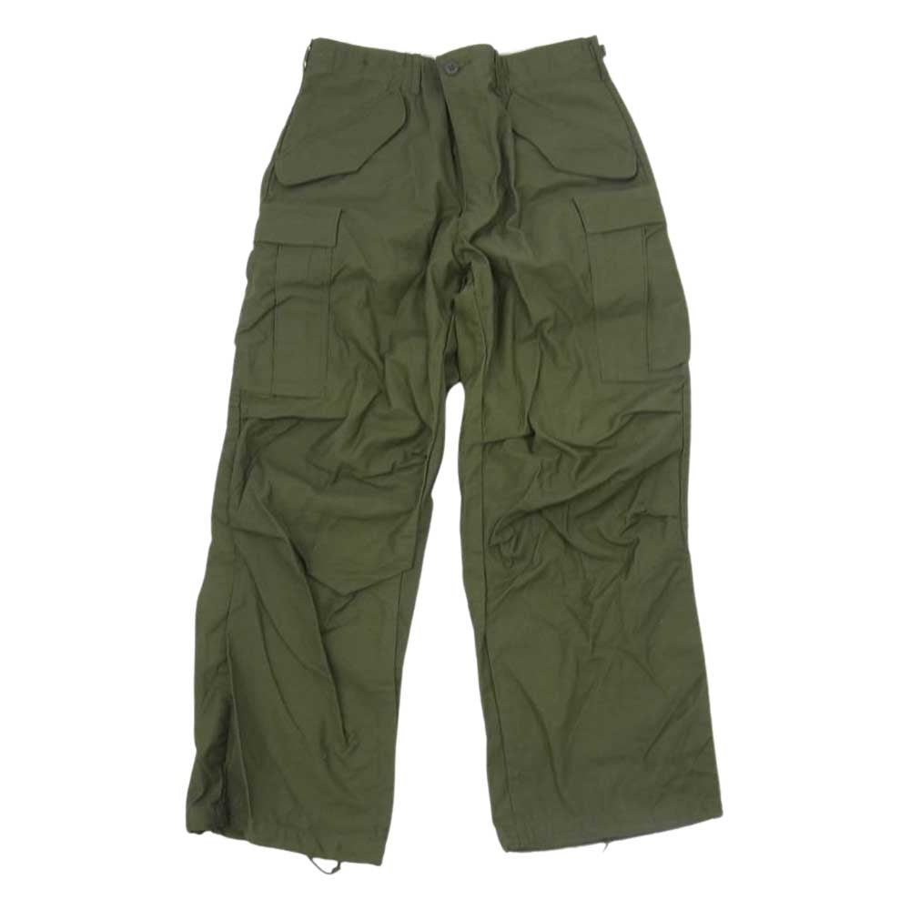 アメリカ軍 ヴィンテージ 60s M-65 GRIPPERジッパー フィールド カーゴパンツ ミリタリー パンツ 80sライナー付 カーキ系【美品】【中古】