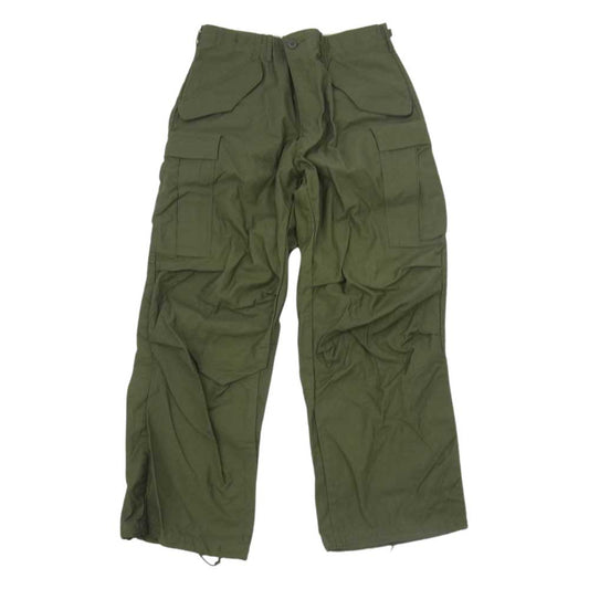 アメリカ軍 ヴィンテージ 60s M-65 GRIPPERジッパー フィールド カーゴパンツ ミリタリー パンツ 80sライナー付 カーキ系【美品】【中古】