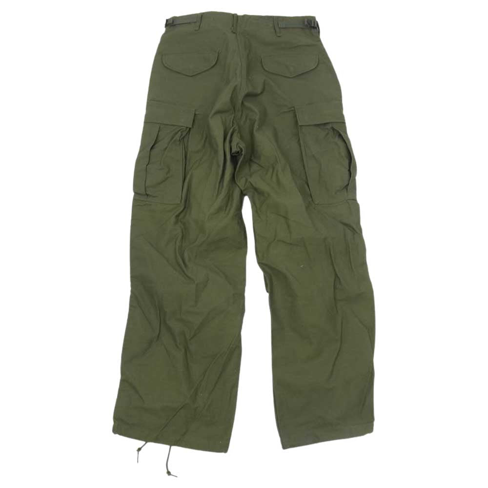 アメリカ軍 ヴィンテージ 60s M-65 GRIPPERジッパー フィールド カーゴパンツ ミリタリー パンツ 80sライナー付 カーキ系【美品】【中古】
