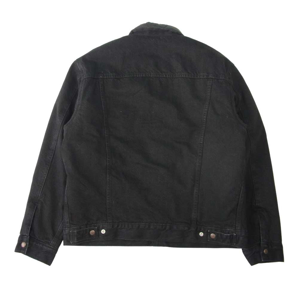 Supreme シュプリーム 18AW × Levi's リーバイス Quilted Reversible Trucker Jacket キルテッド リバーシブル トラッカー デニム ジャケット ブラック系 M【中古】