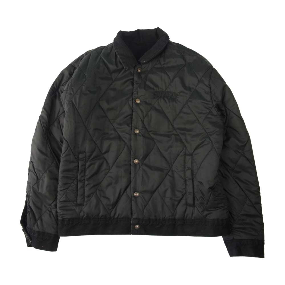 Supreme シュプリーム 18AW × Levi's リーバイス Quilted Reversible Trucker Jacket キルテッド リバーシブル トラッカー デニム ジャケット ブラック系 M【中古】