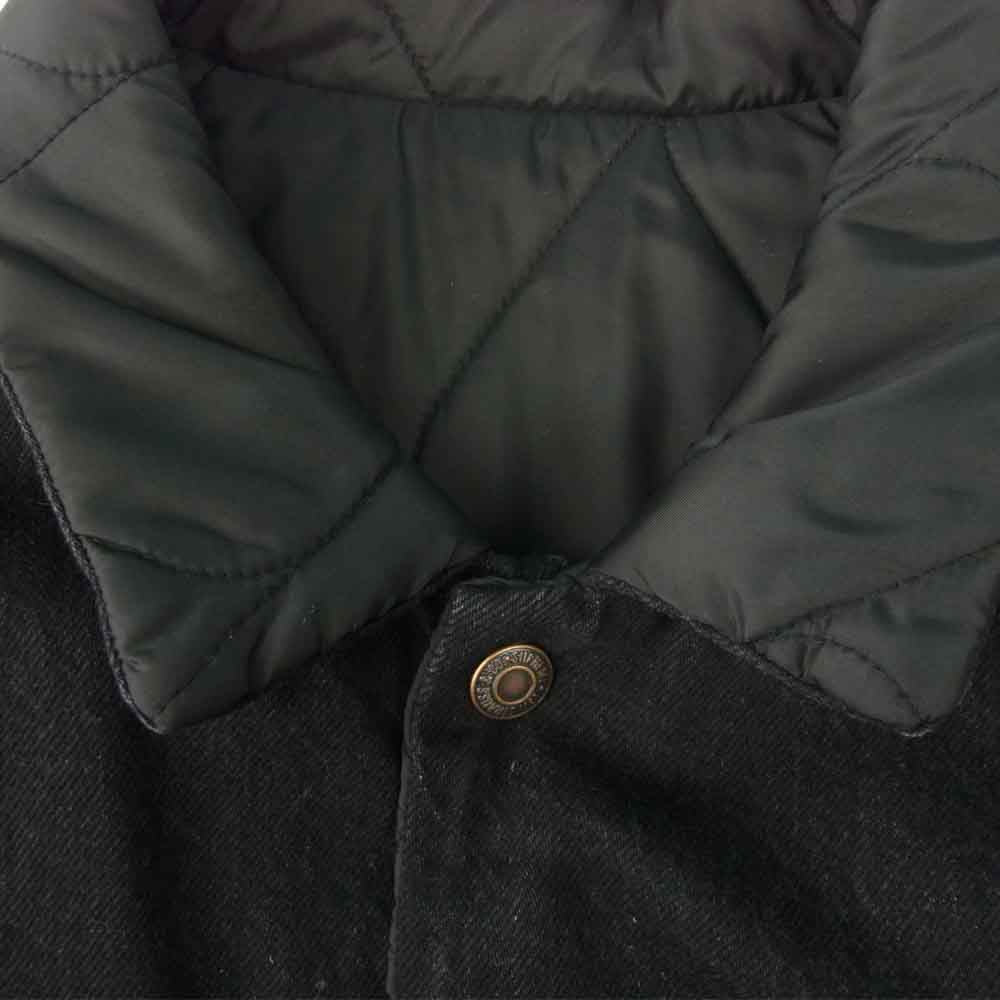 Supreme シュプリーム 18AW × Levi's リーバイス Quilted Reversible Trucker Jacket キルテッド リバーシブル トラッカー デニム ジャケット ブラック系 M【中古】