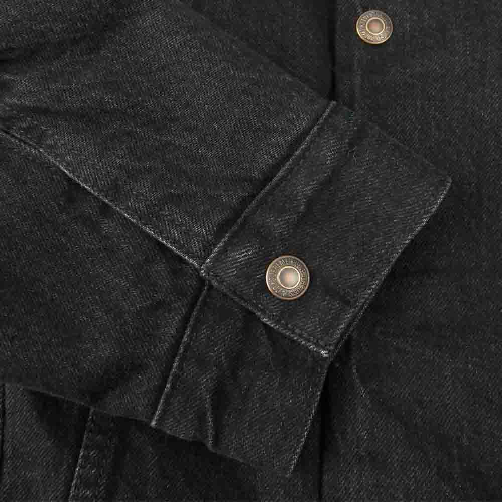 Supreme シュプリーム 18AW × Levi's リーバイス Quilted Reversible Trucker Jacket キルテッド リバーシブル トラッカー デニム ジャケット ブラック系 M【中古】
