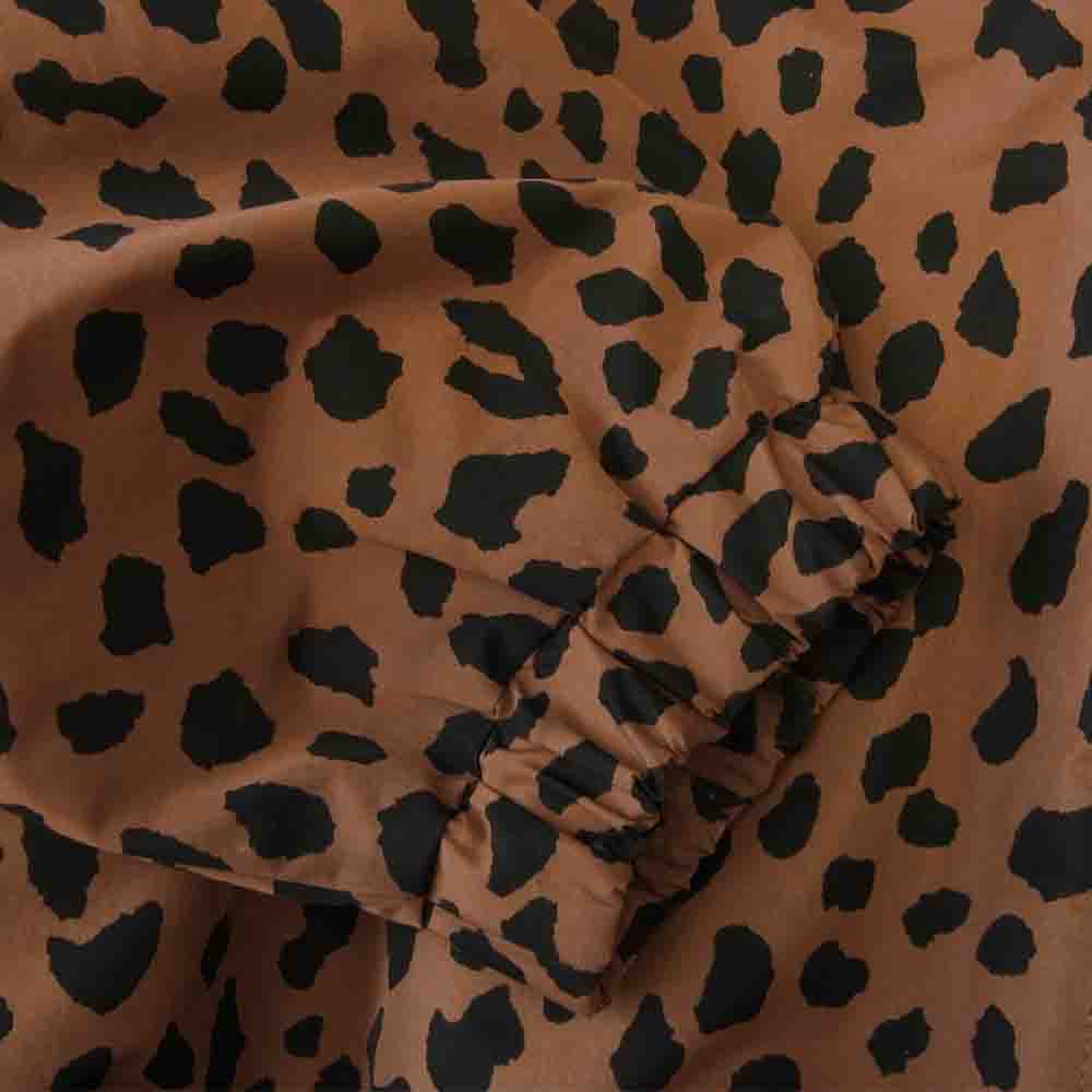 WACKO MARIA ワコマリア 21AW × WILDBUNCH ワイルドバンチ LEOPARD TRACK JACKET レオパード トラック ジャケット Mサイズ ブラウン系 M【中古】