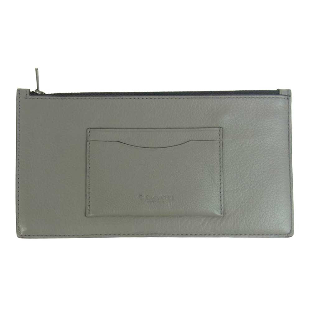 COACH コーチ F37892 F37892 ジップ カードケース グレー系【中古】